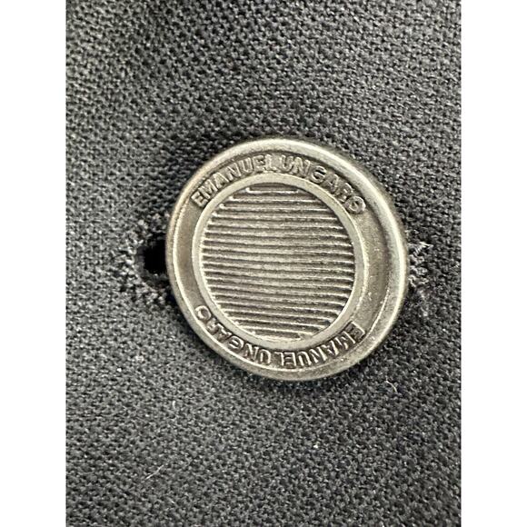 Emanuel Ungaro Mens Black 3 Button Suit Jacket Wool Size‎ 37 R - Picture 8 of 10